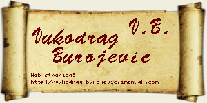 Vukodrag Burojević vizit kartica